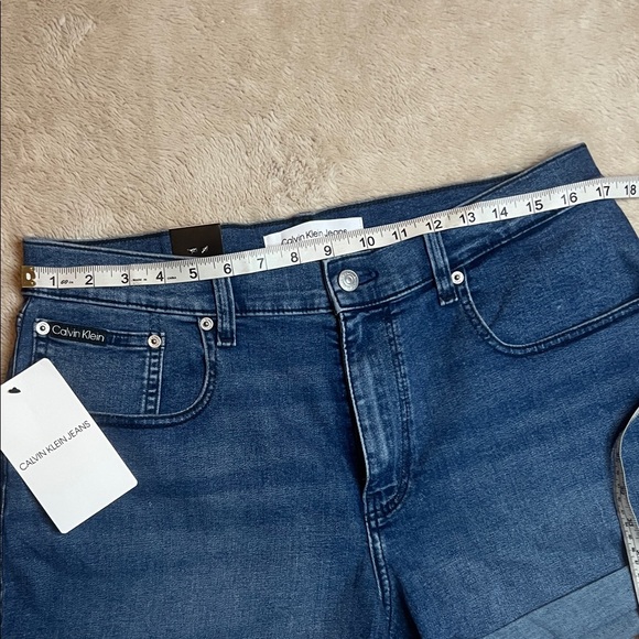 NWT Calvin Klein Blue High Rise Shorts sz 32 - Picture 5 of 9